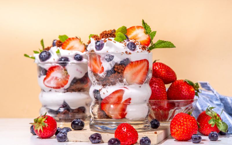 Berries and Cream Parfaits